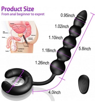 Anal Sex Toys Vibrator Couple Sex Toy Clitoris Nipple Vagina Penis Stimulator Vibrating Prostate Massager Penis Ring Remote C...