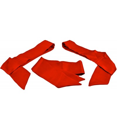 Restraints Fantasy Silk Restraints (Set of Three Silk Sashes) - 100% Pure Silk Ties (Red) - C011N70HL8L $46.53