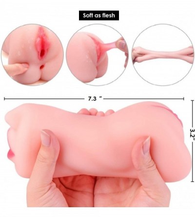 Male Masturbators 3 in 1 Male Masturbators- Pocket Pussy with Realistic Mouth Textured Vagina and Tight Anus- Blow Job Stroke...