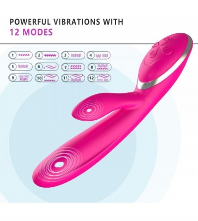 Vibrators Powerful G-spot Rabbit Vibrator Female Rechargeable Dual Stimulation Waterproof Adult Clitoral Vibrator Silicone Se...