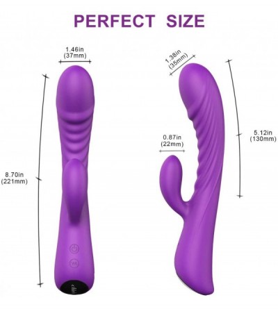 Vibrators G Spot Rabbit Vibrator for Vagina and Clitoris Stimulation with 9 Strong Vibrating Modes- USB Rechargeable Clitoral...