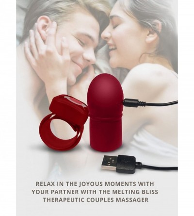 Vibrators Viberate Couples Rechargeable Massager with Remote Control for Multi Speed Therapeutic Muscle Relaxation - Red - C1...