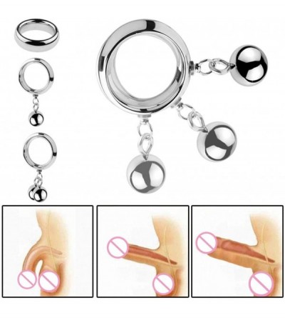 Penis Rings Cọck Rịng Vịbraiting - Vibrạting Cọckrịng with Pendant Ball Male Delay Exercise - 40 - CT19HGTMA7N $21.59