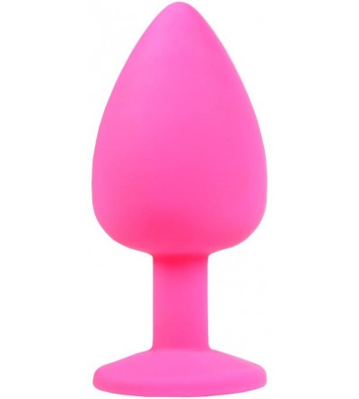 Anal Sex Toys Big & Pretty Anal Sex Butt Plug - Silicone Toy - Clear Jewel - Small Large - CU12JSTG8Q5 $25.34