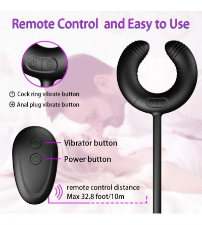 Vibrators Vibrator Couple Sex Toy Clitoris Nipple Vagina Penis Stimulator Vibrating Prostate Massager Penis Ring Remote Contr...