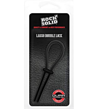 Penis Rings Rock Solid Lasso Cockring - Black - CT188CYL6X6 $11.45