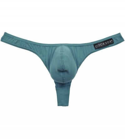 Dildos Sexy Men's Underwear Thong - Turbo Green - CZ18SMYSOII $17.88