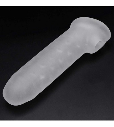 Pumps & Enlargers Cook Pennis Sleeve Enhancer Ball Stretch Sleeve Girth Adult Six Toys for Men - White - CE19GUM73L7 $18.42