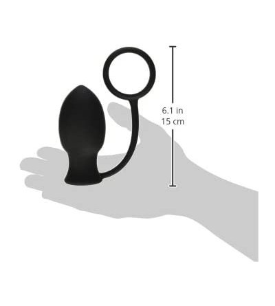 Anal Sex Toys Bomber Vibrating Silicone Butt Plug with Cock Ring - CF11AWFO0AT $31.35