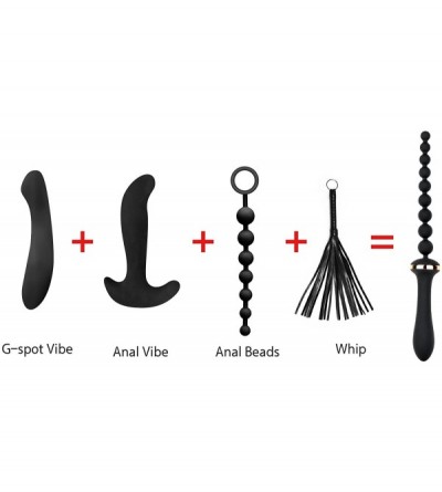 Anal Sex Toys Vibrating Anal Plug and Silicone Anal Beads Anal Chain - Healthy Vibes G-spot Vibrator Prostate Massager - Rech...