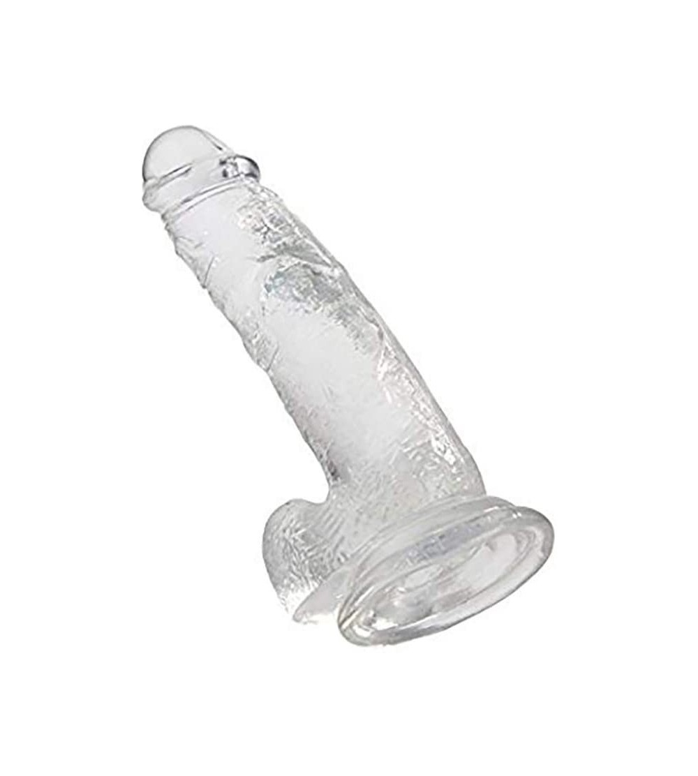 Dildos Clear 7.2inch Simulate Lifelike Silicone Tool Didlso Female Personal Relax Body Toys - C5199G4W2E6 $11.06