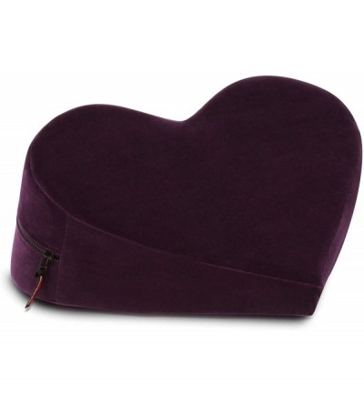 Sex Furniture Decor Heart Wedge Pillow- Aubergine Velvish - Aubergine Velvish - C7115I3WW6L $38.09