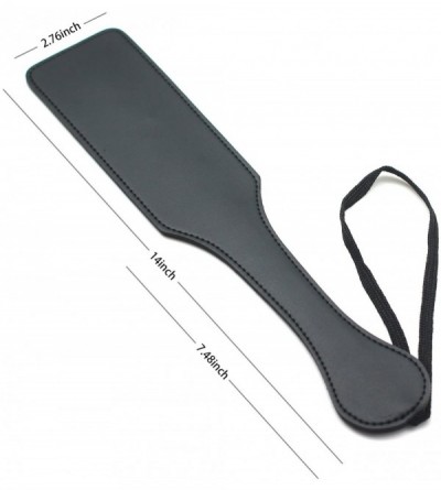 Paddles, Whips & Ticklers Large Spanking Faux Leather Paddles- Black - CG18HXQ09XA $8.97