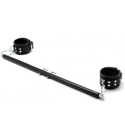Restraints Sex Steel Spreader Bar Adjustable - Restraint Kit Spreader Bar Set with Leather Cuffs - C1127IZPV4B $68.81