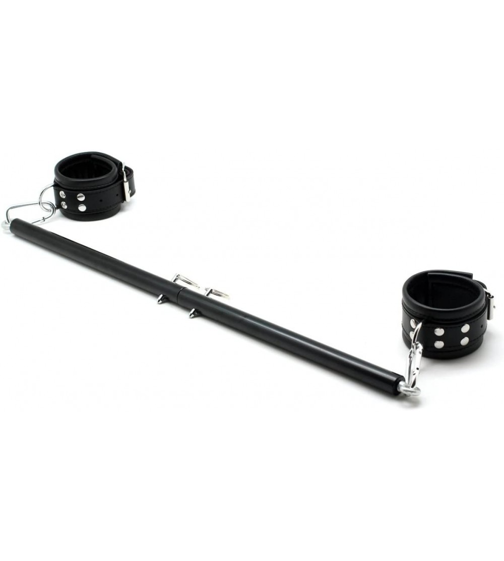 Restraints Sex Steel Spreader Bar Adjustable - Restraint Kit Spreader Bar Set with Leather Cuffs - C1127IZPV4B $29.76