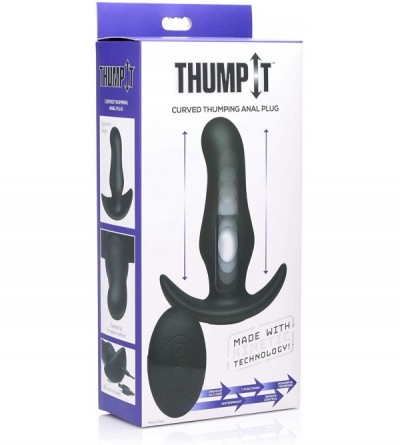 Anal Sex Toys Kinetic Thumping 7x Anal Plug - Curved - C618R6O86WW $37.58