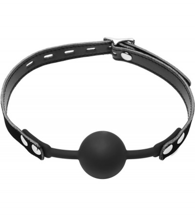 Gags & Muzzles Premium Hush Locking Silicone Comfort Ball Gag - CN11S7R9JMF $14.71