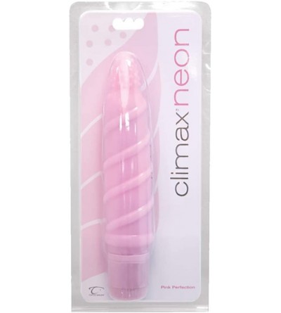 Vibrators Climax Neon Vibrator Waterproof- Pink- Perfection- 6.75 Inch - Pink- Perfection - C111GJORX99 $15.63