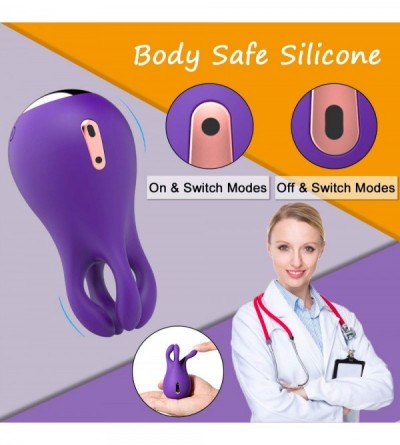 Vibrators G Spot Vibrator - Silicone Mini Clitoral Vibrator with 4 Tentacles 10 Frequency for Intense Clit Orgasm- Rechargeab...