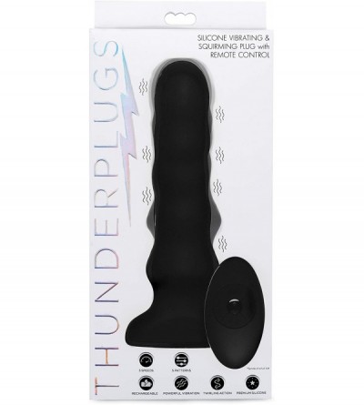 Anal Sex Toys Silicone Vibrating and Squirming Plug with Remote Control- 1 Count - CN18T2QAX8Y $34.76