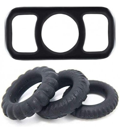Penis Rings Man Cock Cage Silicone Penis Ring-Premium Stretchy Longer Harder Stronger Erection Cock Ring Better Sex Erection ...