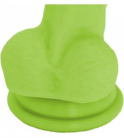 Dildos Tripp 6.2" Premium Silicone Dildo Neon Green with Suction Cup- 0.4 Pound - Neon Green - CM129UQV38J $23.23