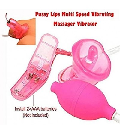 Male Masturbators Tongue Vibrate Toy Oral Juicy Clit Pussy Lips Multi Speed Vibrating Bullet with Suction Cup for Women Pink ...