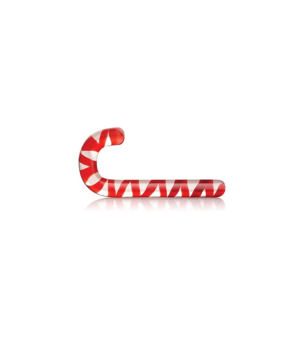 Dildos Glass Pleasure Wand- Candy Cane - Red - CN1120MU8PP $6.70