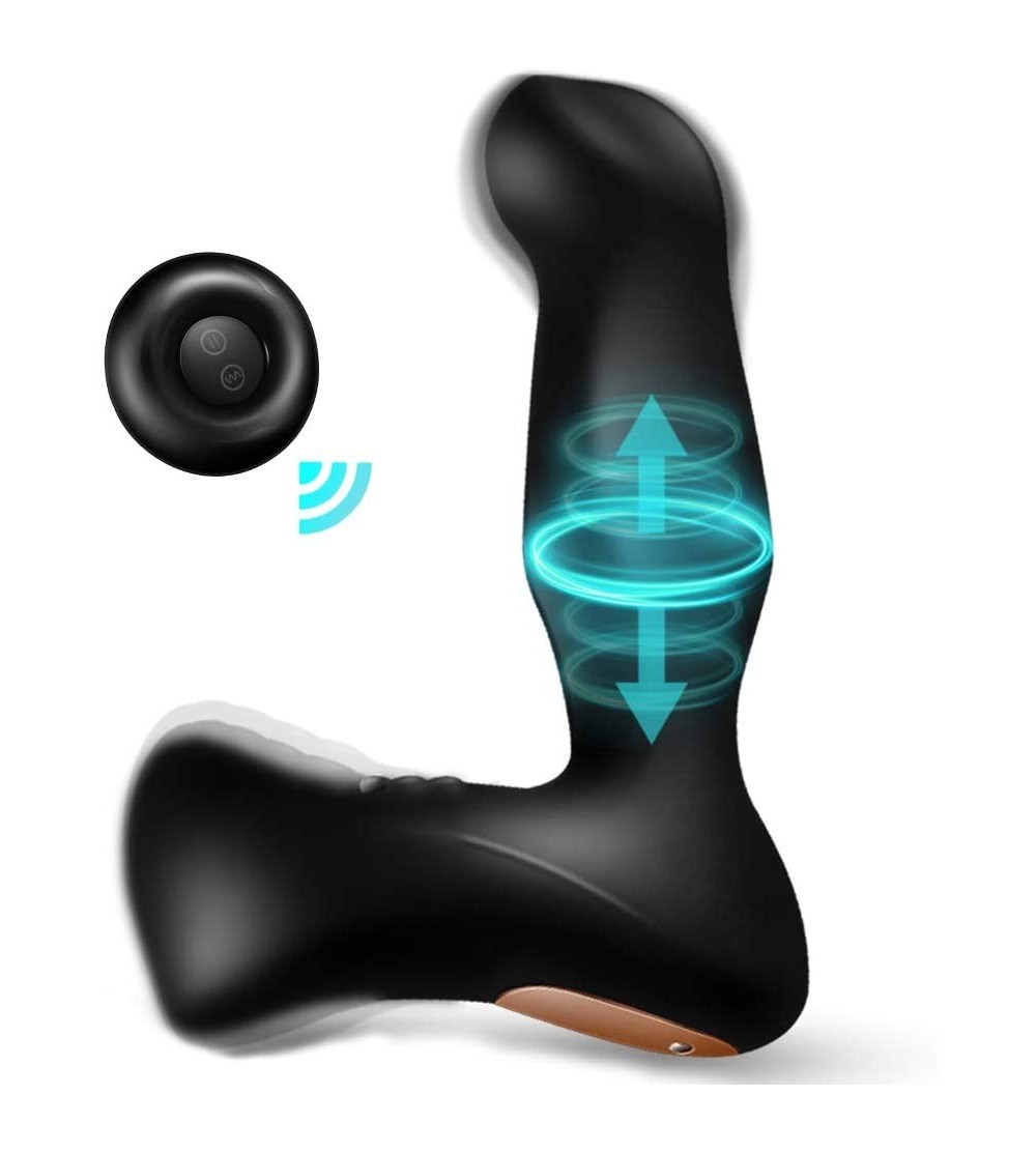 Anal Sex Toys Vibrating Anal Vibrator Prostate Massager with Thrusting Ring Up & Down 8 Vibration-Butt Plug G spot Stimulator...
