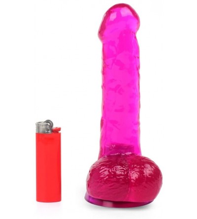 Anal Sex Toys Perfect Violet Realistic Dildo By Healthy Vibes - Lifelike Look and Feel Sex Toy for Women - Slim for Anal - C4...