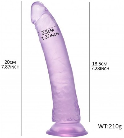 Dildos Lesbian Strap On Dildo Dong with Adjustable Harness Realistic Penis Anal Sex Toys for Woman Couples(Purple) - CT18CQ3Y...