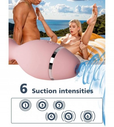 Vibrators Clitoral&Nipple Sucking Vibrator G Spot Vibrator &Stimulator Dual Adult Sex Toy- 6 Vibration Modes Vagina Massager ...