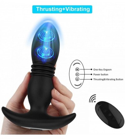 Anal Sex Toys Thrusting Anal Vibrator Sex Toy Prostate Massager for Men 7 Thrusting Actions Vibration Modes- Wearable Anal Th...
