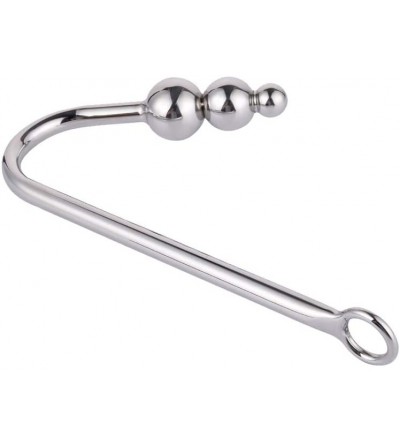 Anal Sex Toys Stainless Steel Anal Hook with 3 Balls Butt Plug Fetish Bondage Hook Anal Sex Toys for Lovers - A - CK18SU9Y80I...