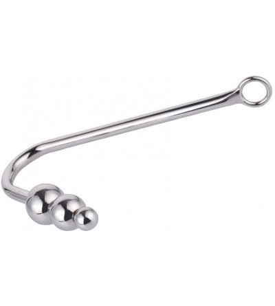 Anal Sex Toys Stainless Steel Anal Hook with 3 Balls Butt Plug Fetish Bondage Hook Anal Sex Toys for Lovers - A - CK18SU9Y80I...