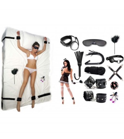 Restraints BDSM Restraints Sex Toys Bondage Restraints Set+Bedroom Bed Restraints - C619CIYUUA6 $53.15