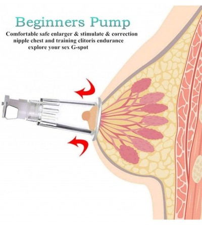 Pumps & Enlargers Nipple Suckers Enlargerment High Vacuum Pump for Flat Female Nipples Health Suction Exerciser Handheld Pump...