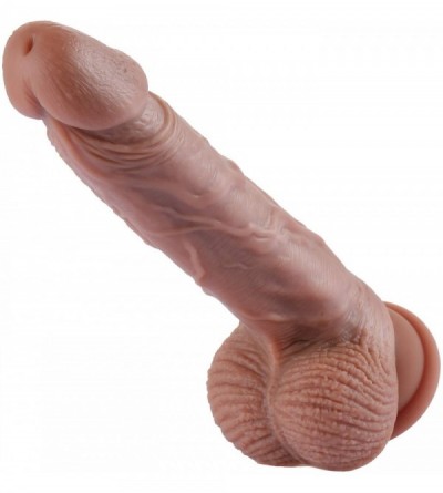 Dildos 8.3 Inch Lifelike Realistic Dildo Penis Dong with Strong Suction Cup Dual Layer Matte Oil Liquid Silicone Dildo Adult ...