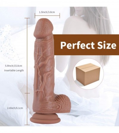 Dildos 8.3 Inch Lifelike Realistic Dildo Penis Dong with Strong Suction Cup Dual Layer Matte Oil Liquid Silicone Dildo Adult ...
