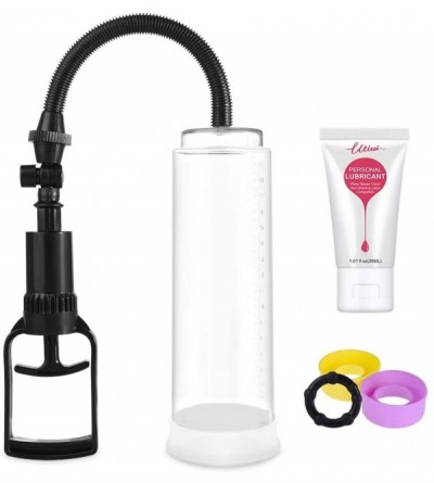 Pumps & Enlargers Manual Penis Vacuum Pump Air Pressure Device Enhancer with Cock Ring for Men - CH11SWKGTPR $41.02