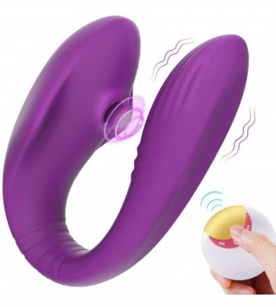 Vibrators Rechargeable Couple Vibrator for Women G Spot & Clitoral Sucking Stimulation with 8 Vibration Modes and 5 Suck Mode...