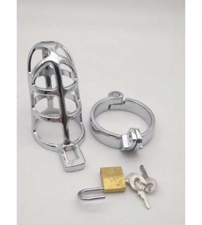 Chastity Devices Stainless Steel Male Ċhásitity Device PeŇ-is Ċoç-k Cage for Men 40mm - C918XMOHY0Z $6.61