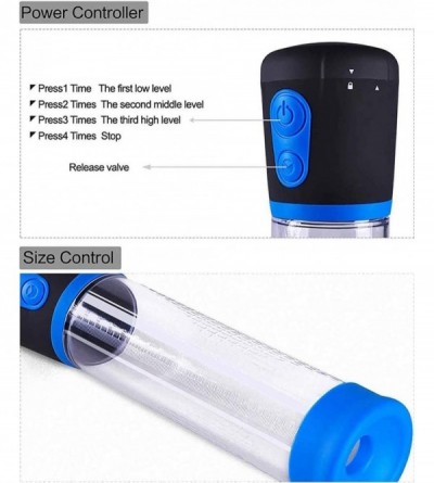 Pumps & Enlargers Electric Men's High-Vacuum Pénis Enlargement Pump Air Pressure Setting Device- USB Rechargeable- Increase T...