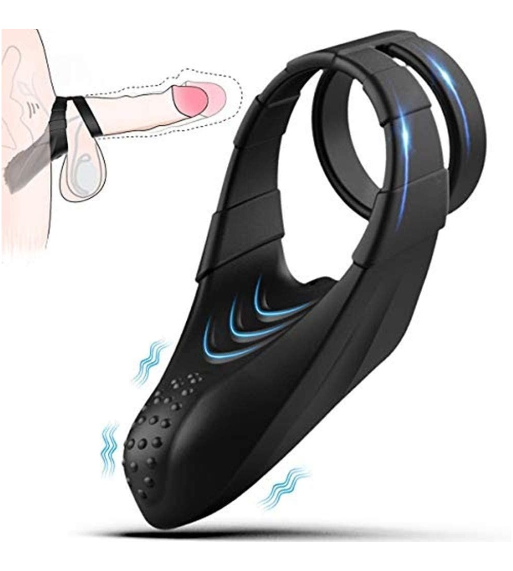 Penis Rings Pleasant Experience Lasting Rooster r-i-ng Electro stim Function Waterproof Vibrating C'o-ck Rings- Couples Enter...