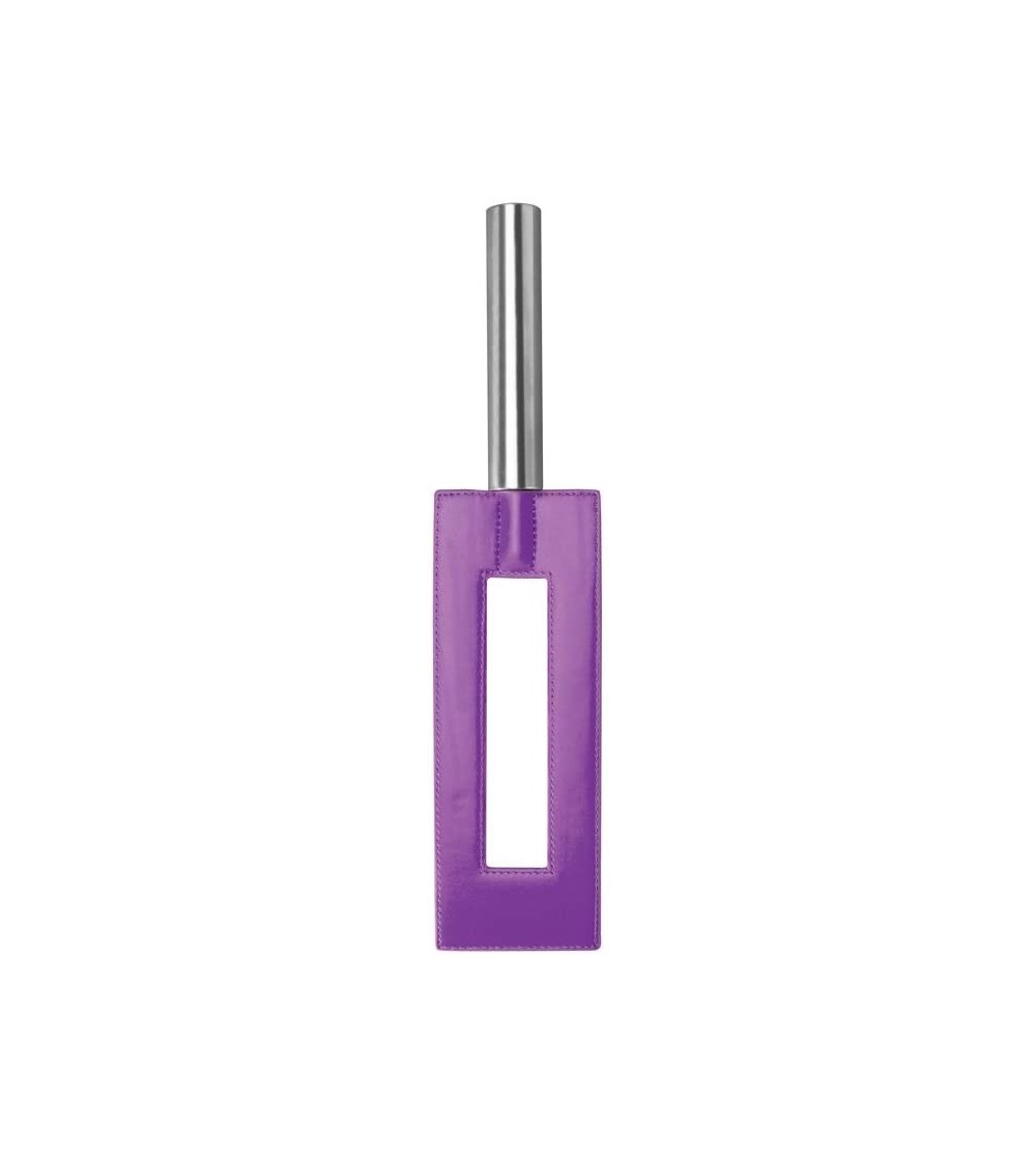 Paddles, Whips & Ticklers Leather Gap Paddle- Purple - Purple - C311BIVS0RH $27.64