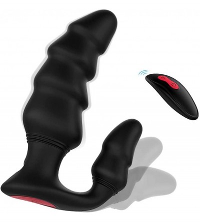 Anal Sex Toys 2 in 1 Anal Plug & Rabbit Vibrator - Prostate Massager for Male & Female- Perineum G-spot Clitoris Vagina Vibe-...