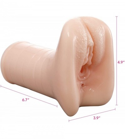 Male Masturbators Male Masturbator Pocket Pussy Stocker Sex Toys- Realistic Fake Vaginal and Anal Masturbation Sleeve for Men...