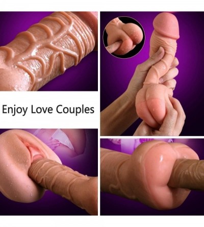 Pumps & Enlargers Male Silicone penile Condom Lifelike Fantasy Sex Chastịty Toys Pé-Ni'S Sleeve Enhancing Longer Harder Stron...