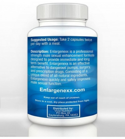 Pumps & Enlargers Enlargenexx Make Your Penis Bigger Pills- Get Larger Grow Longer A+ - C711NNV08E3 $36.05