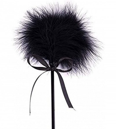 Paddles, Whips & Ticklers 2 in 1 Exquisite Ostrich Feather Tickl`er Whip with Leather Slapper Paddle - CQ19ITY06XD $10.04
